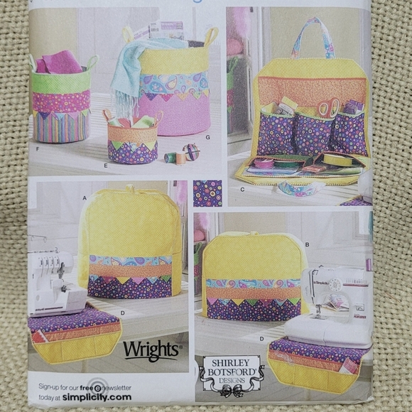 Vintage Simplicity Patttern #3776 Sewing Accessories from the Fat Quarter Club b - Picture 2 of 6